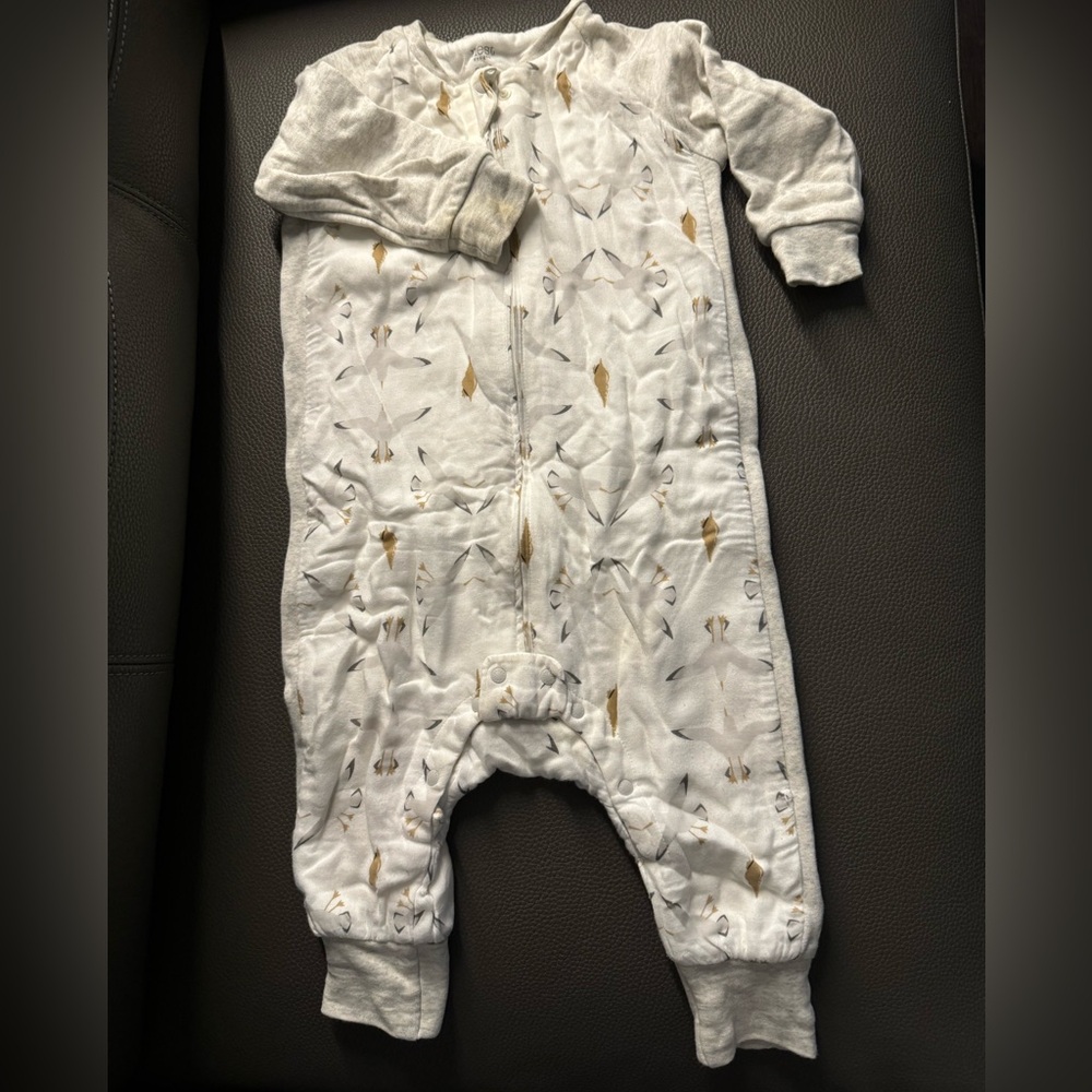 Nest Designs Long Sleeve Footed Sleep Bag 1.0TTOG (Bamboo), 6M-18M